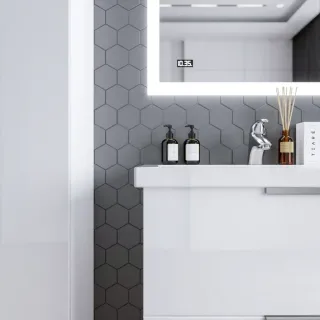 Тумба под раковину Бриклаер Хелена 4627125416361 80 см белый